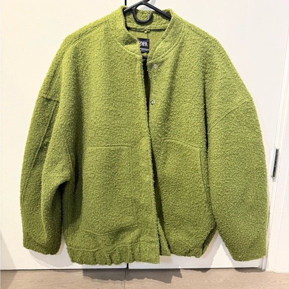 Zara Jackets & Blazers - Zara Olive Green Wool Jacket